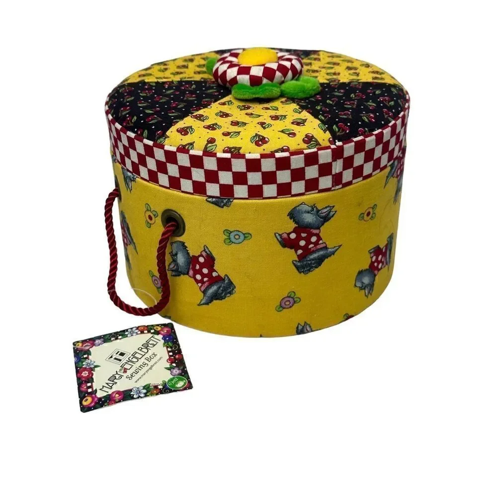 Mary Engelbreit Dritz Sewing Box with Scotties NWT!